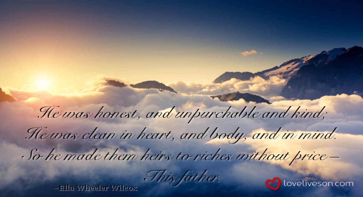 17 Best Funeral Poems for Dad Love Lives On