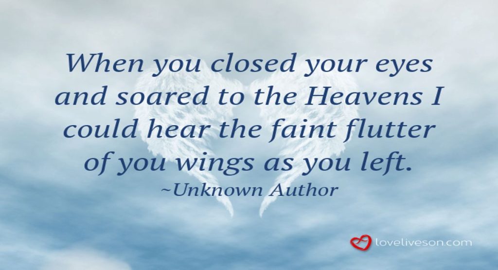 Funeral Poem For Mother Meme: I Never Saw Your Wings