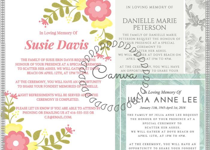 Last Rites Invitation Funeral-Reception-Invitation-Canva-700×500 | Love Lives On