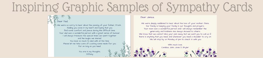 Heading: Graphic Samples of Sympathy Quotes