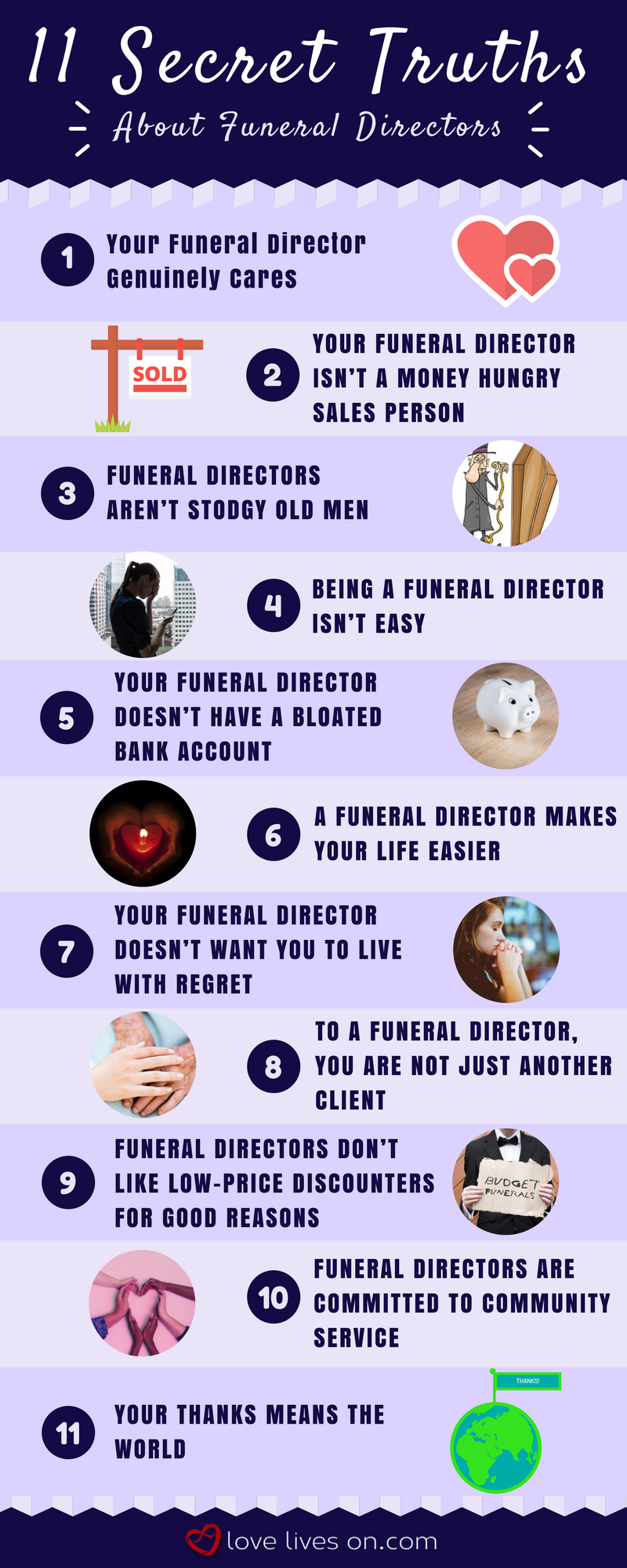 11 Secret Truths About Your Funeral Director Love Lives On