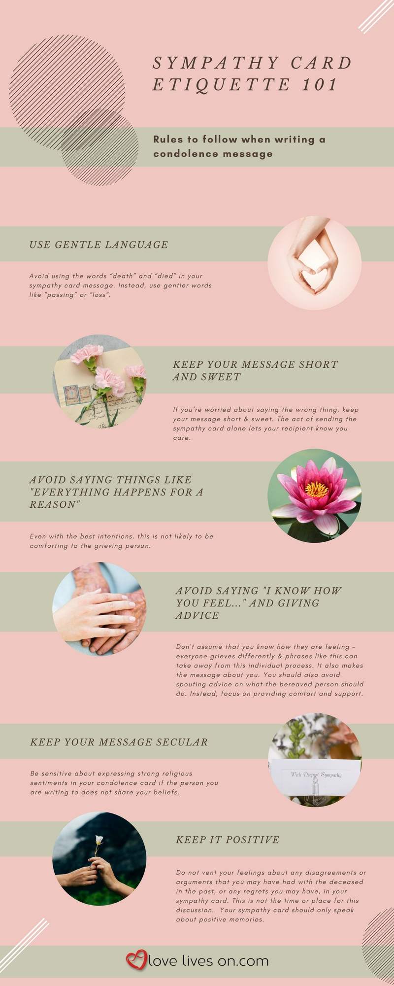 Infographic: Sympathy Card Etiquette 101