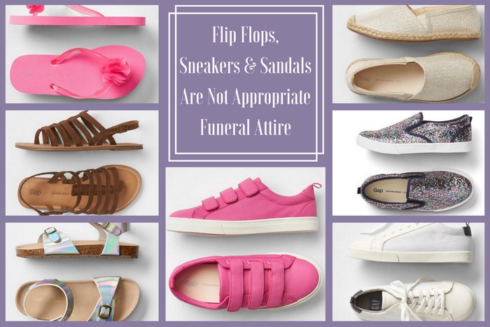 Funeral Attire for Kids: Inappropriate Shoes for Girls
