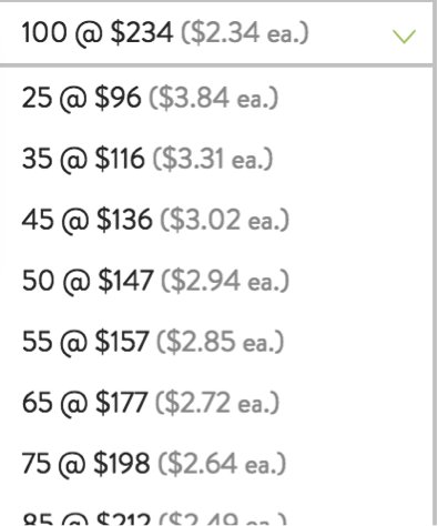 Minted Funeral Reception Invitation Pricing