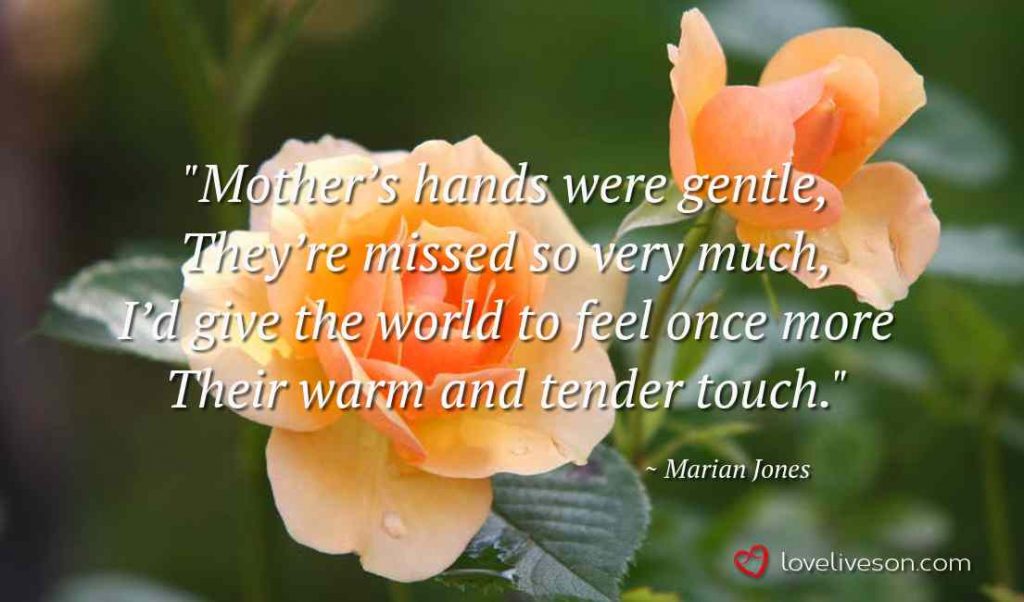 Funeral Poem for Mother Meme: Mother's Hands