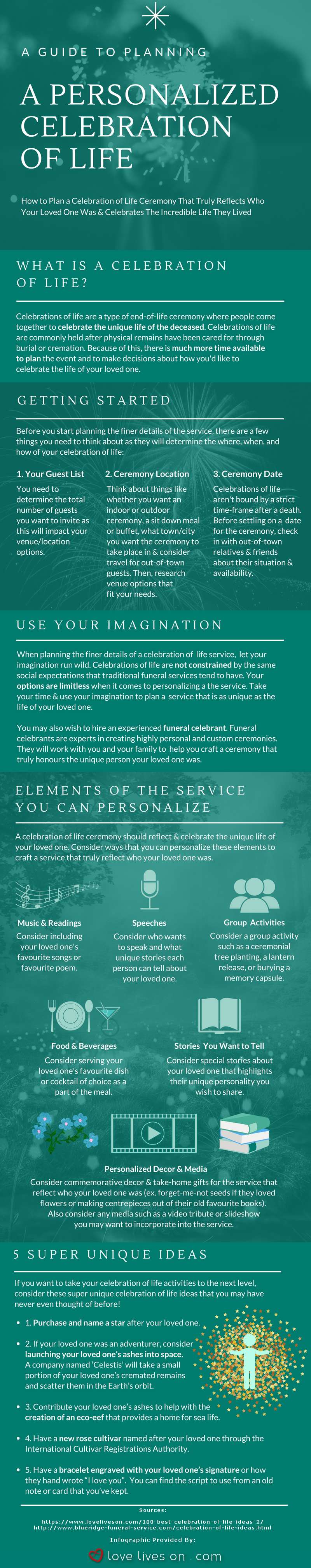 How to Plan a Celebration of Life [Infographic]