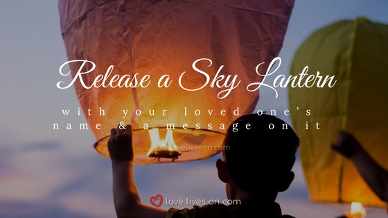 Celebration of Life Ideas: Release a Sky Lantern