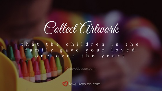 Celebration of Life Ideas: Collate Children's Artwork