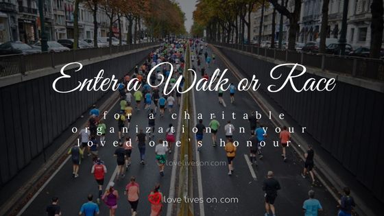 Celebration of Life Ideas: Enter a Race