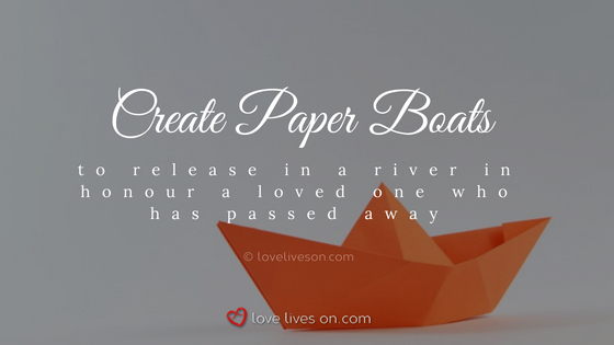 Celebration of Life Ideas: Sail Paper Boats