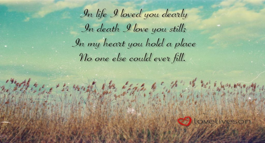 Remembrance Poems For Loved Ones