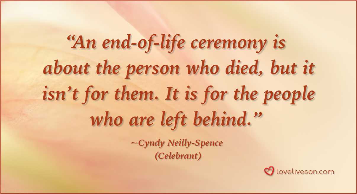 Funeral Celebrant Quote