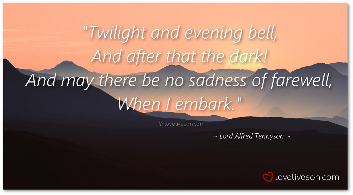 Funeral Poem By Lord Alfred Tennyson