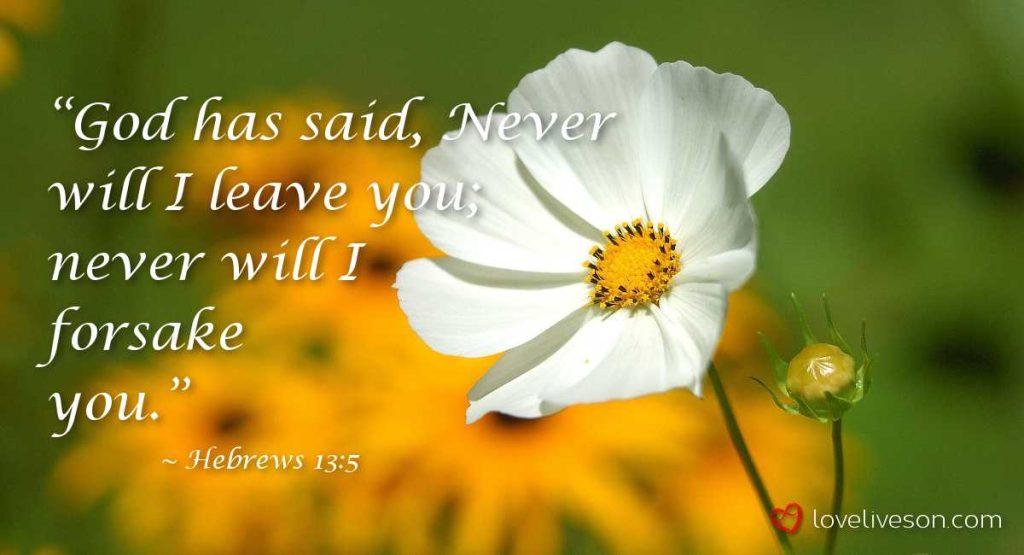 Bible Verses for Funerals Hebrews 13 5