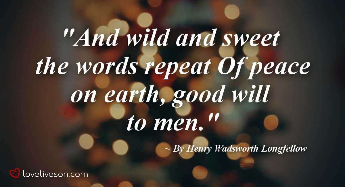 Christian Christmas Poem I Heard the Bells by Henry Wadsworth Longfellow