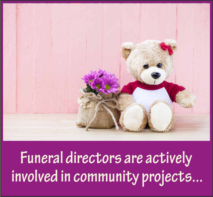 Funeral directors are actively involved in community projects