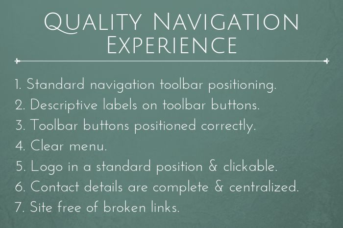 Law firm website navigation experience