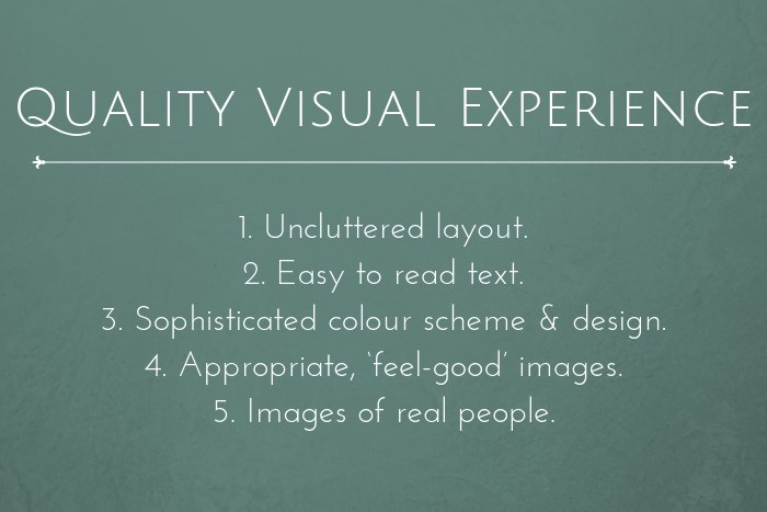 Florist website visual experience