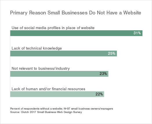 primary reasons small businesses do not have a website