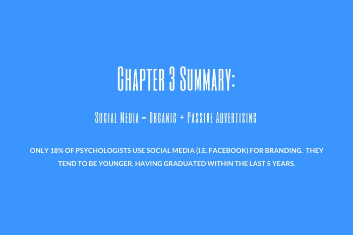 Psychologist Marketing Guide: Chapter 3 Summary