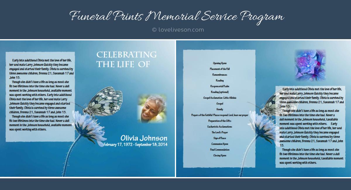 Memorial Service Programs