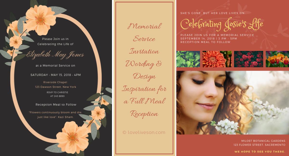 Memorial Service Invitations