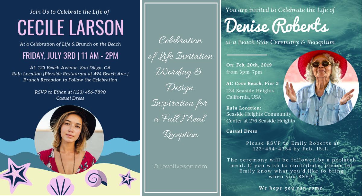 Celebration of Life Invitations