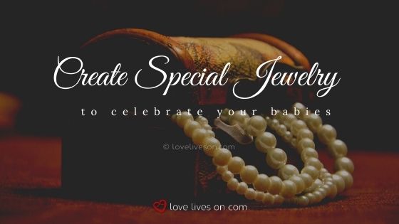 Create special jewelry to celebrate your rainbow baby and angel baby