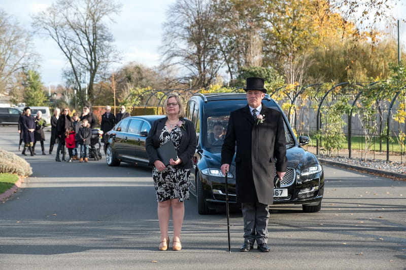 First call vehicle being used in a funeral procession