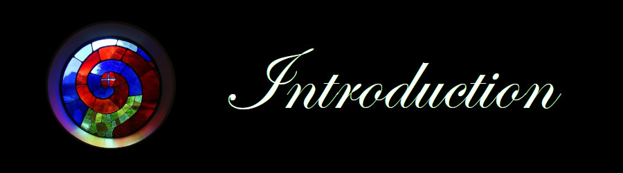 Subheading Graphic with text that says Introduction to Mausoleums against a background of a stained glass window